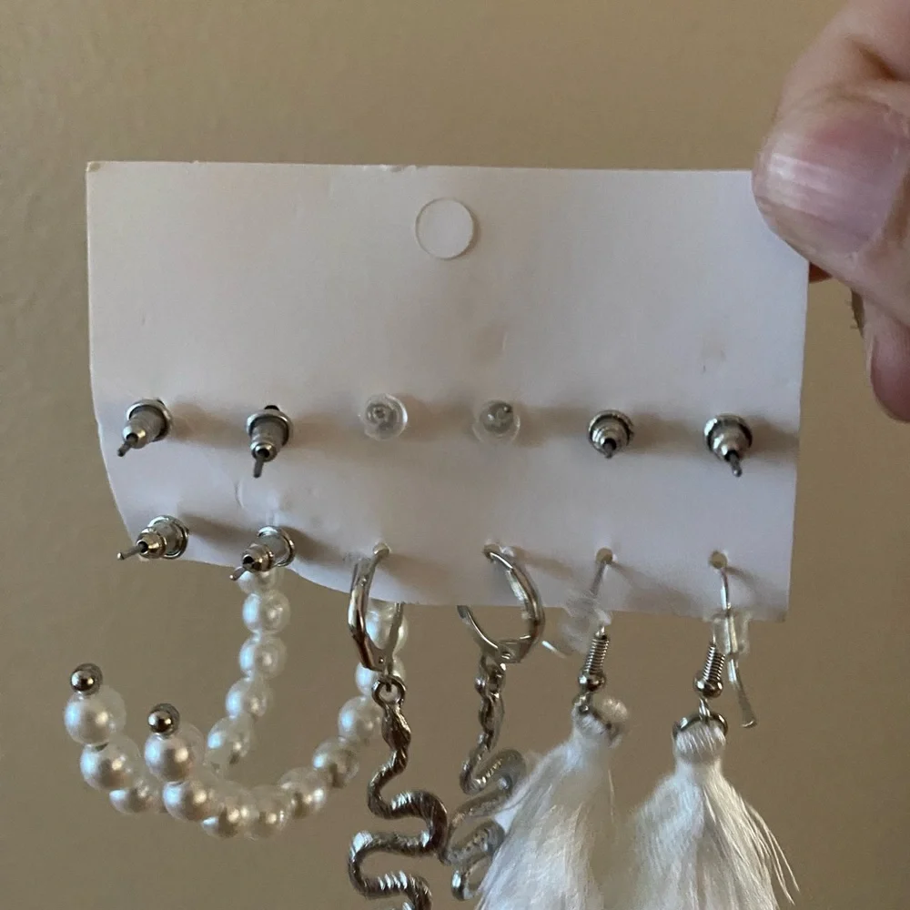 NEW silver fashion jewelry set